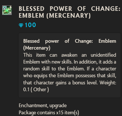Blessed Power of Change Gambit