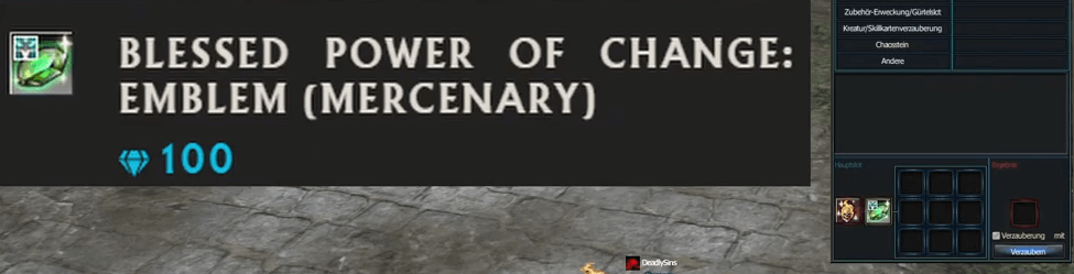 Rappelz Bless Power of Change Emblem